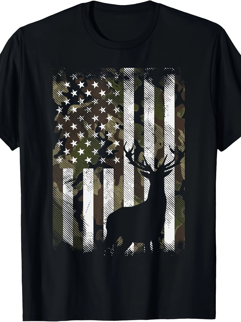 Wild-Life™: Buck-Wild Camo Flag Tee
